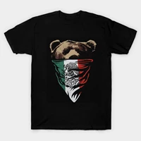 fashion design mexican flag bandana bear t shirt summer cotton short sleeve o neck mens t shirt new s 3xl
