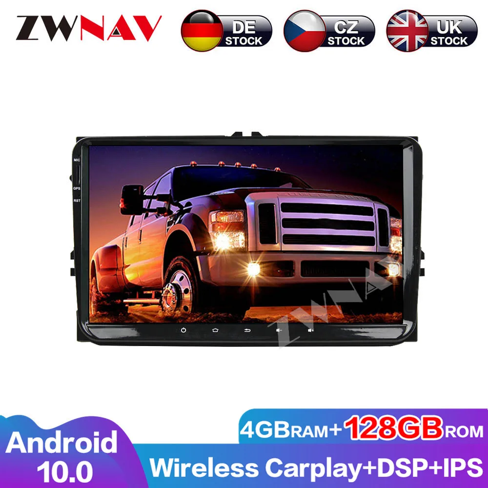 

Мультимедийная навигация 128G Android 10 DSP Audio для VW универсальное головное устройство автомобильный DVD-плеер GPS Авторадио