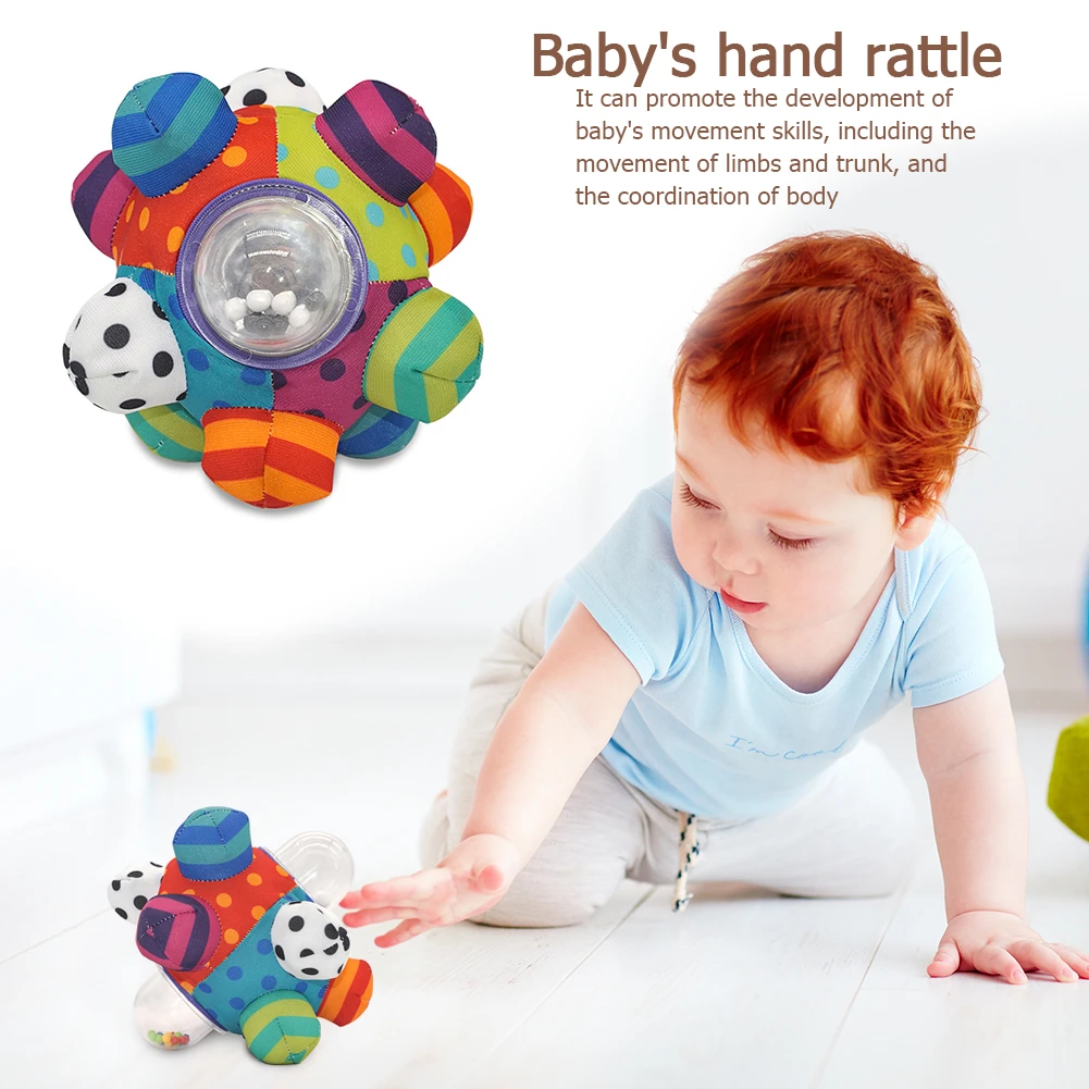 

Baby Toy Rattle Hand Catch Ball Baby Bomb Ball Toy Baby Intelligence Development Grasping Sensory Toy Rattle Baby Toy