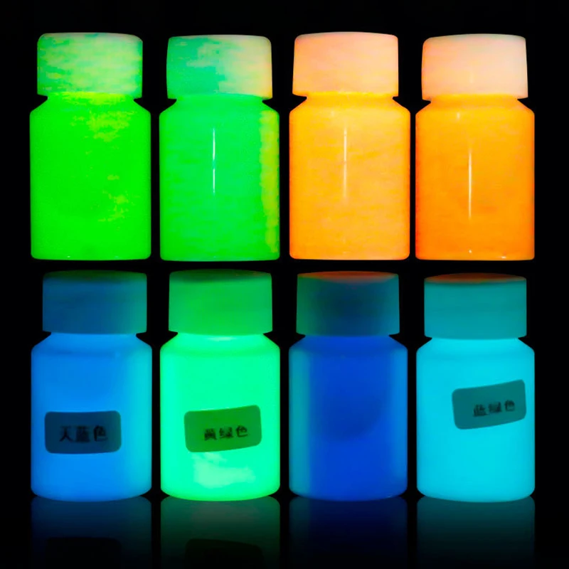 Новинка 20 г светится в темноте акриловая Люминесцентная краска яркий пигмент DIY