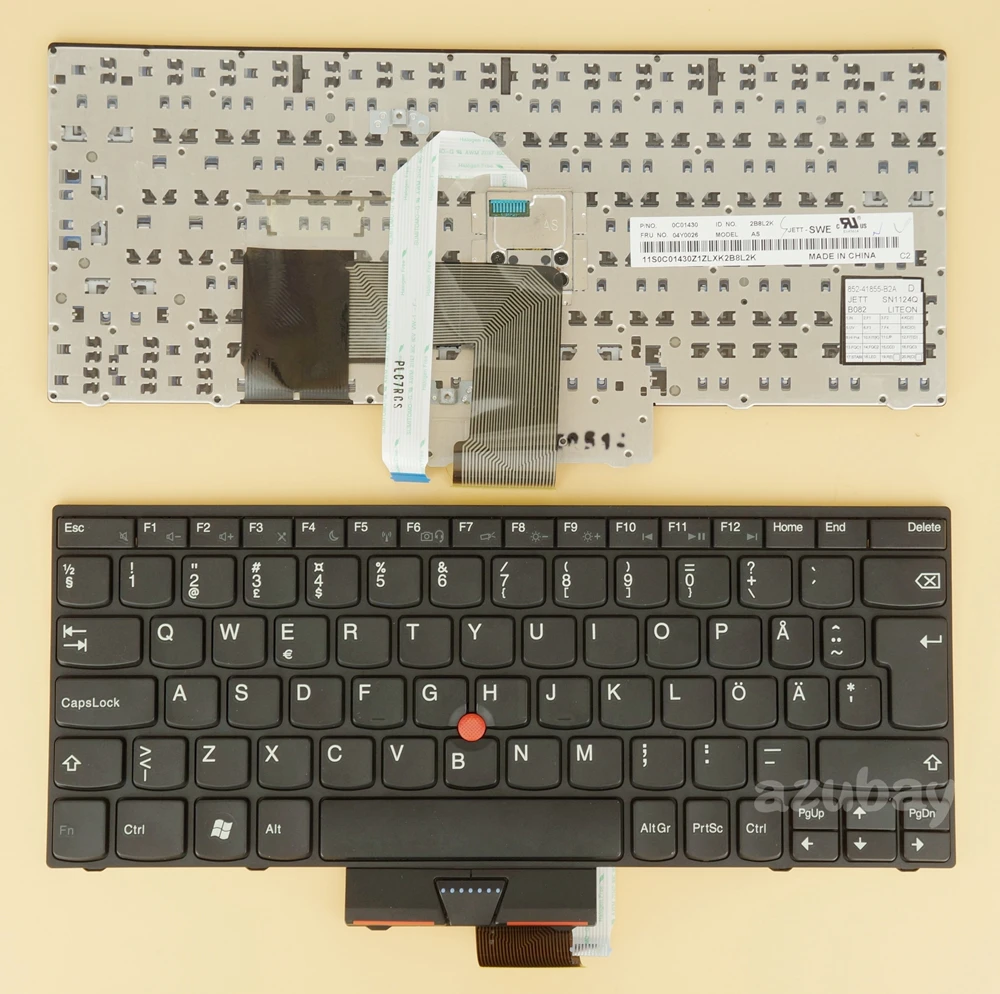 

Шведская финская клавиатура для Lenovo Thinkpad E120 E125 E130 E135 E145 E220 E220s S220 X121e X130e X131e X140e 04Y0026 04W3237