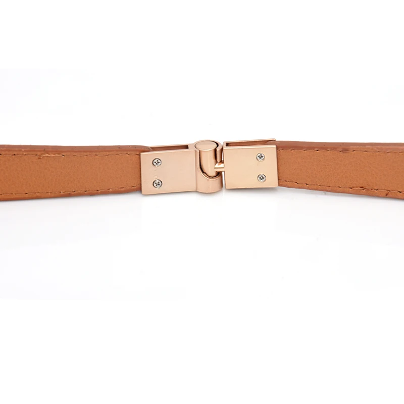 Ремень женский тонкий эластичный черный красный белый | Аксессуары для одежды