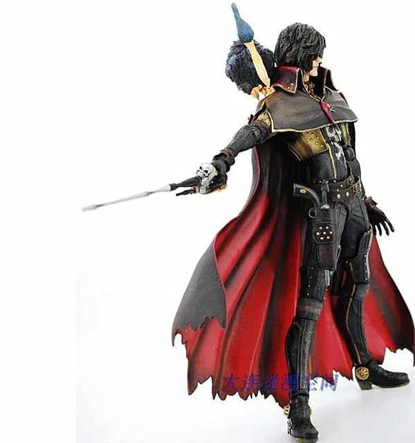 PLAY ARTS KAI HARLOCK космический пиратский капитан фигура из ПВХ|Игровые фигурки и