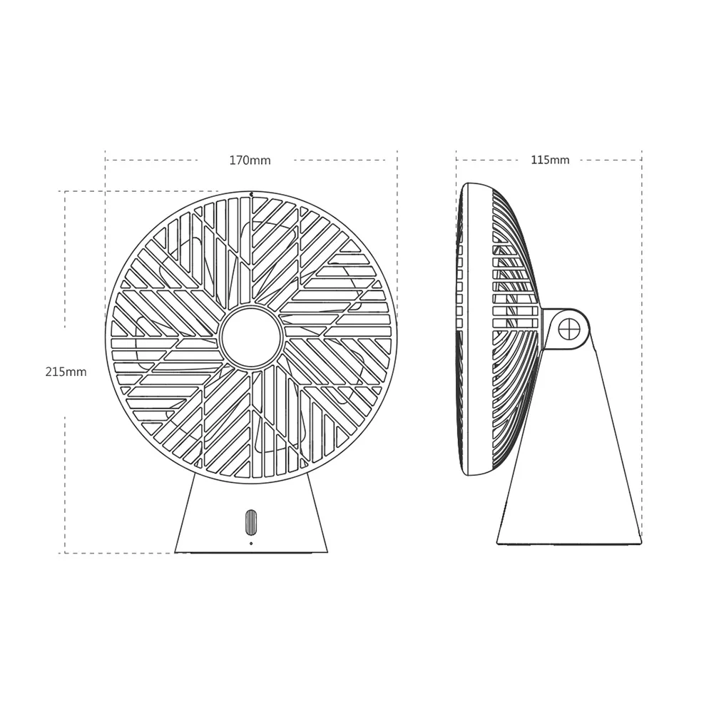 

Mini Desktop Fan Head USB Fan Stepless Wind Speed Low Noise Portable Cooling Fan For Office Home 7 Blade