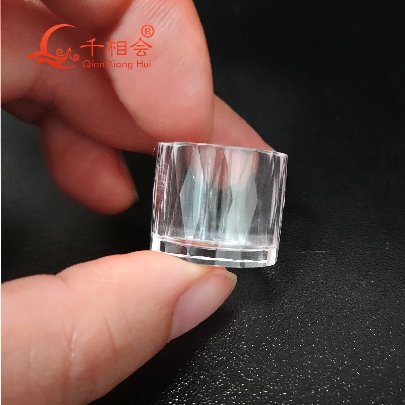 

Artificial Sapphire white color cup 16x19mm Faceted Cut corundum stone