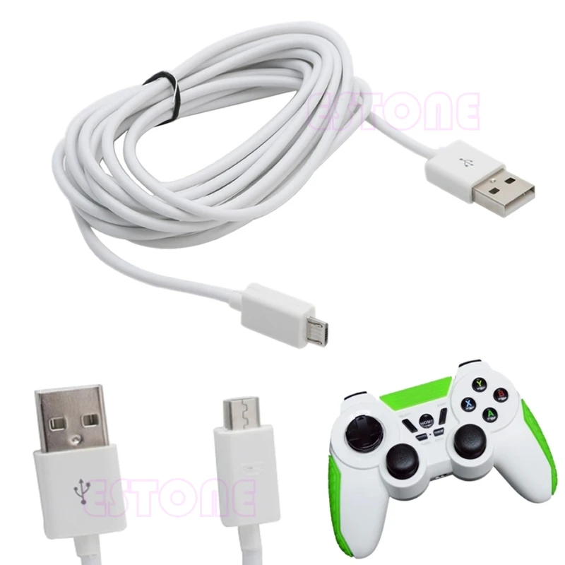Контроллер OOTDTY для PS4 Xbox One зарядный кабель длина 3 метра Micro USB зарядки питания