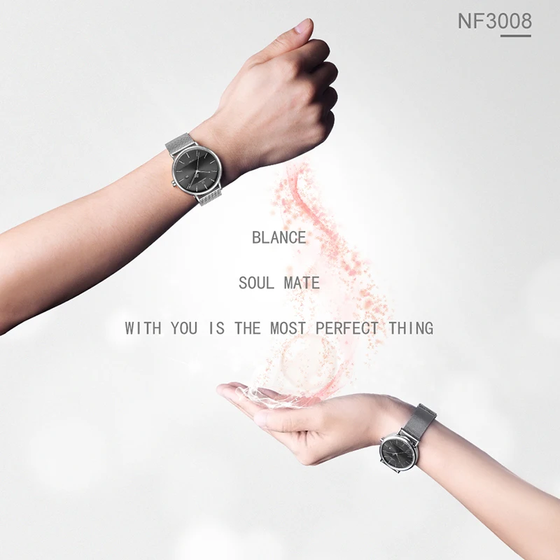 2020 мужские часы NAVIFORCE Топ бренд роскошные парные с водонепроницаемым стальным