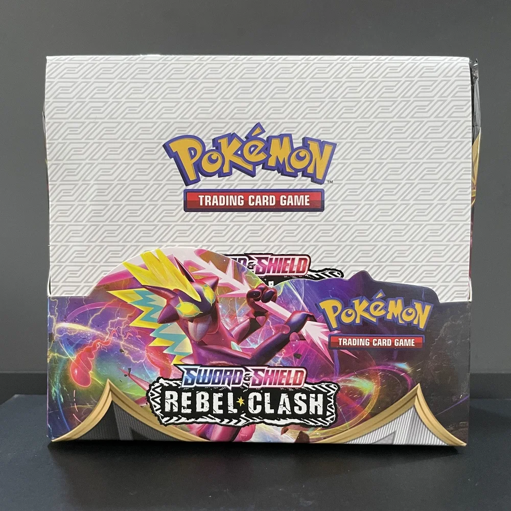 

324 шт./коркор. карты Pokemon TCG: Sword & Shield Rebel chooster Booster, набор коллекционных торговых карт, детский подарок