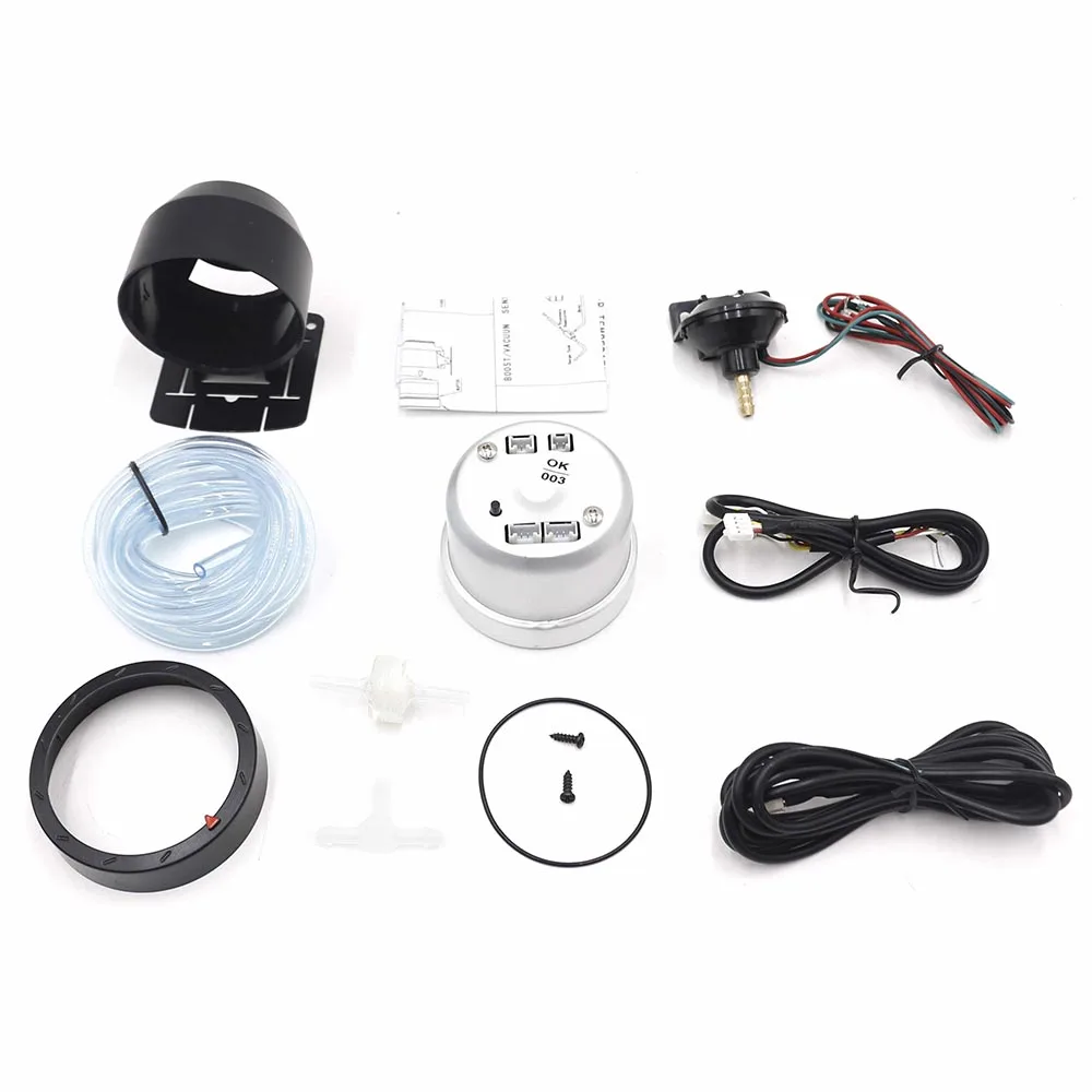 Автомобильный датчик давления Turbo Boost CNSPEED измеритель красного и белого цвета