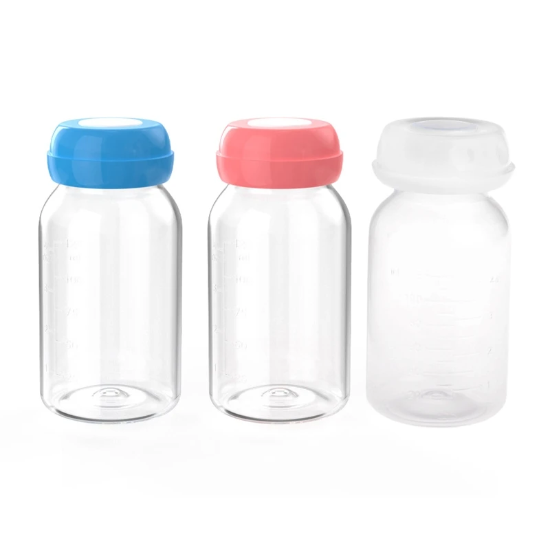 

Baby 125ML Breast Milk Feed Bottles Collection Storage Neck Wide Storage Bottle C5AF