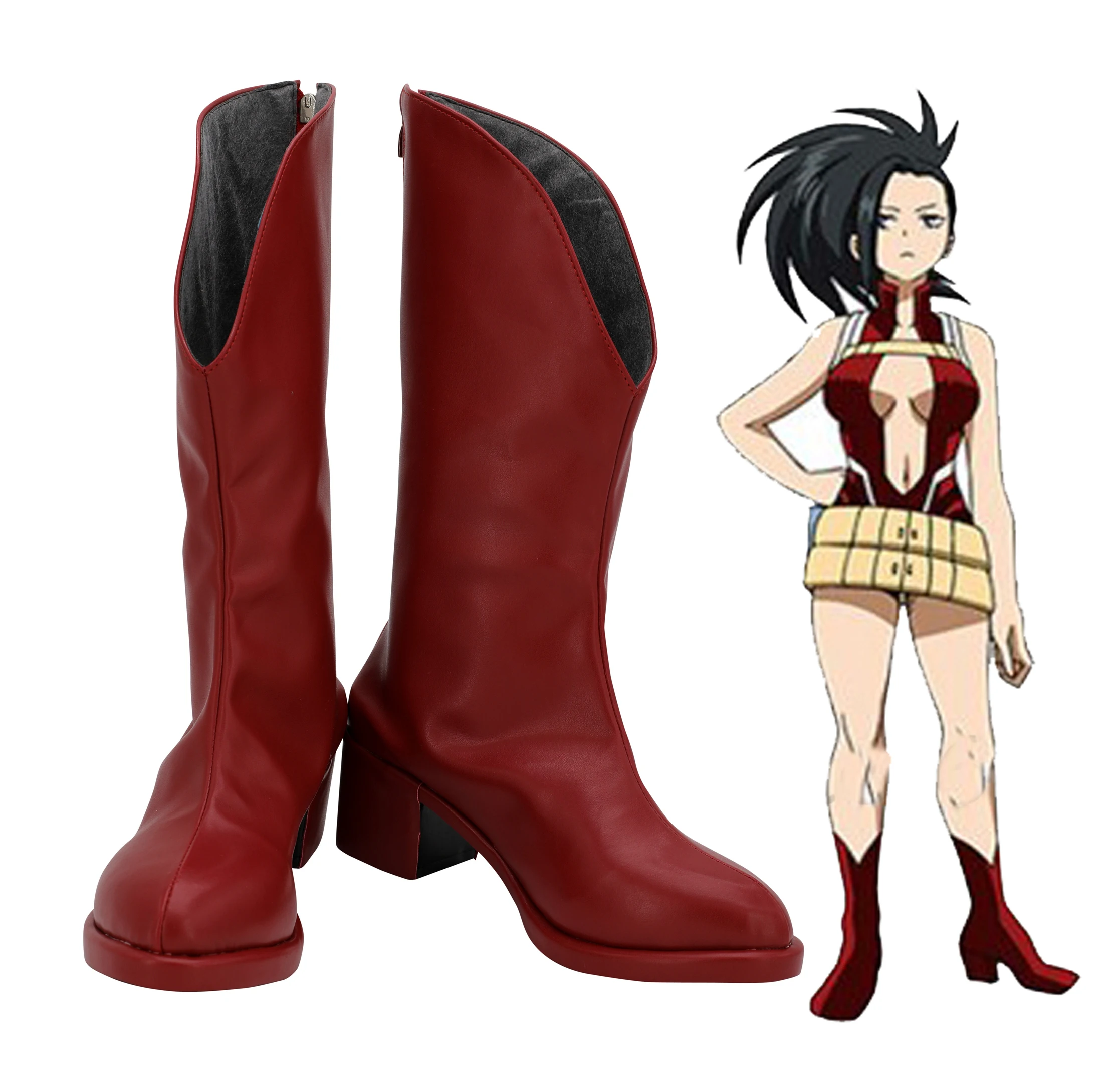 

My Hero Academia Boku No Hero Akademia Yaoyorozu Momo Cosplay Shoes Boots Halloween Cosplay Costume Accessories Carnival European Size