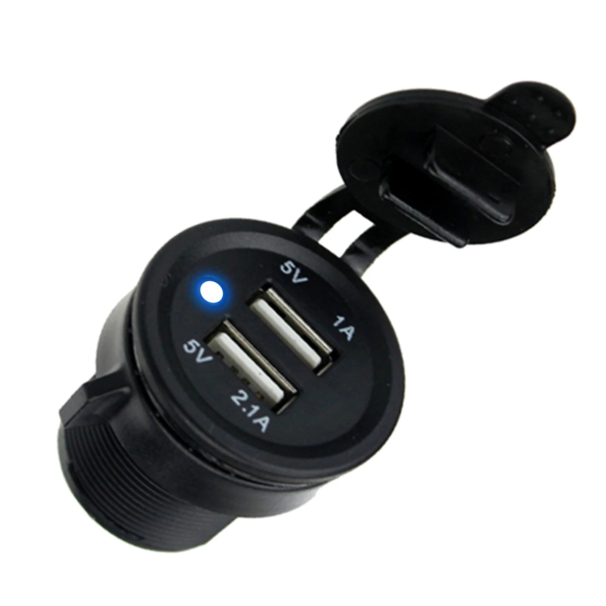SOONHUA Dual USB Автомобильное зарядное устройство прикуриватель разветвитель гнезда