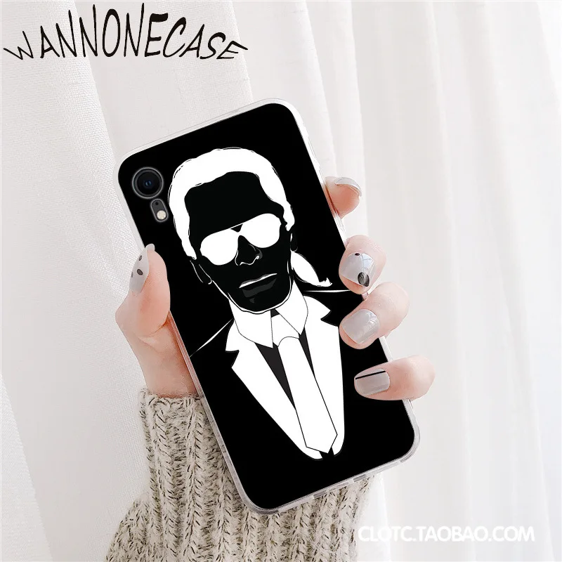 WANNONECASE Karl Lagerfeld Новинка чехол для телефона Fundas iPhone 8 7 6 6S Plus X XS MAX 5 5S SE XR 11 11pro promax
