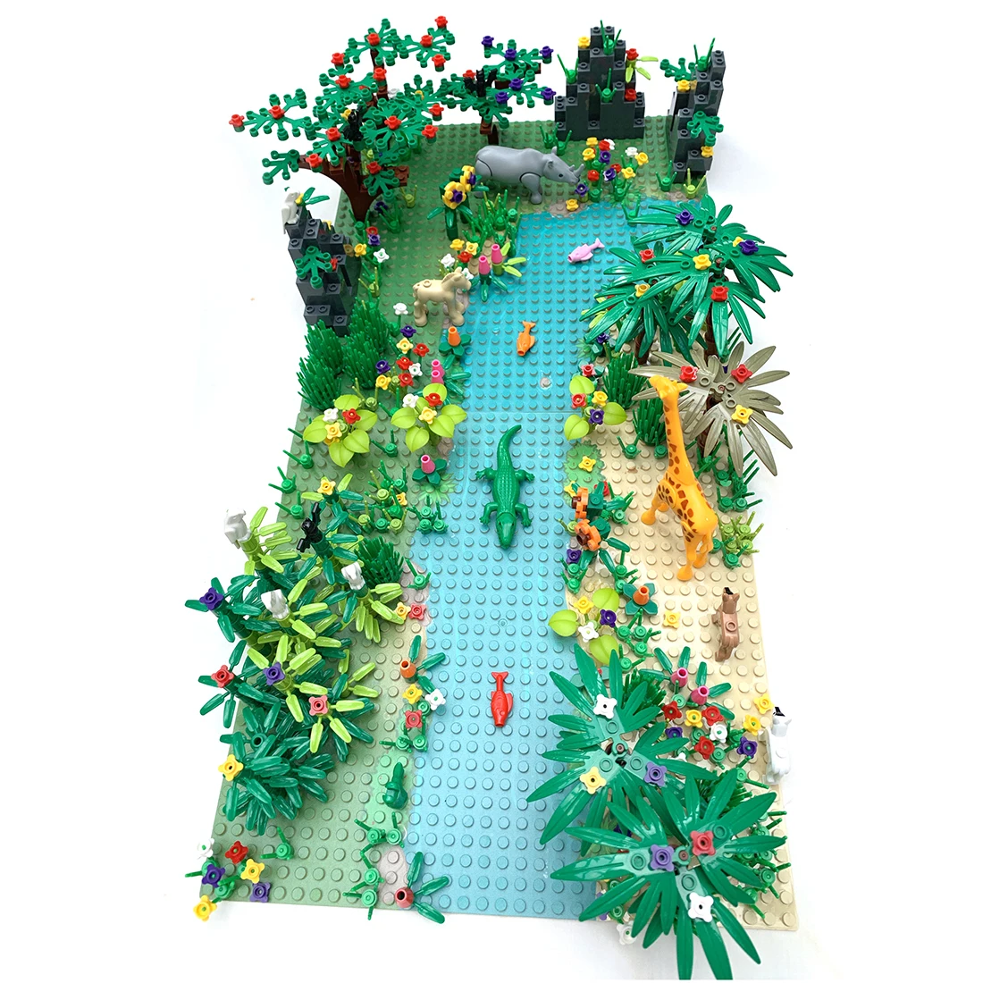 Детали для сборки мелких деталей сделай сам набор джунглей с основой