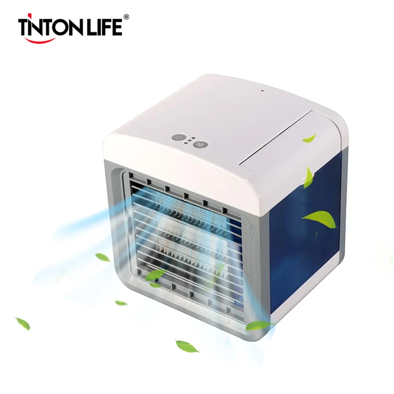 

USB Air Cooler Fan Portable Convenient Air Conditioner Humidifier Space Easy Cool Purifies Air Cooling Fan for Home Office