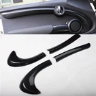 Для MINI Cooper F55 F56 One 3 двери 2014-2021 4 шт. ABS автомобильная ручка Защитная крышка отделка аксессуары для интерьера