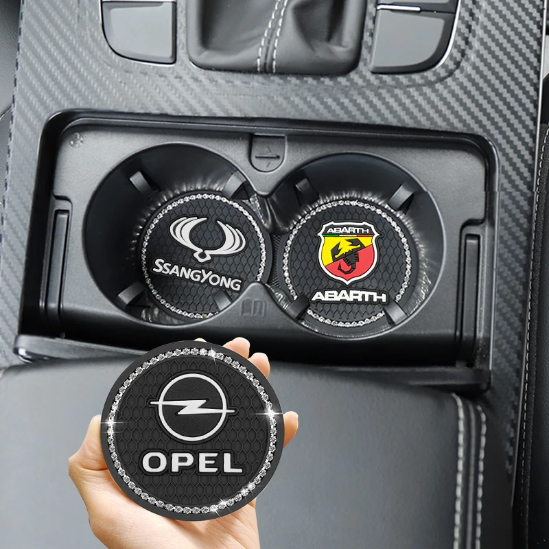 

1/2pcs Car Cup Holder Anti-slip Mat Auto Coaster Accessories For Jeep Grand Cherokee Commander Renegade Wrangler JK JL Car Goods