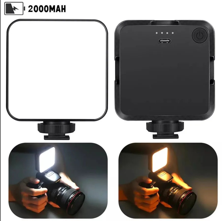 Conduziu a Lâmpada para Smartphone Luz de Fluxo ao Vivo Luz de Preenchimento para Selfie Video Tablet Portátil Notebook Mini Vlog Vídeo 2500k-6500k 5w