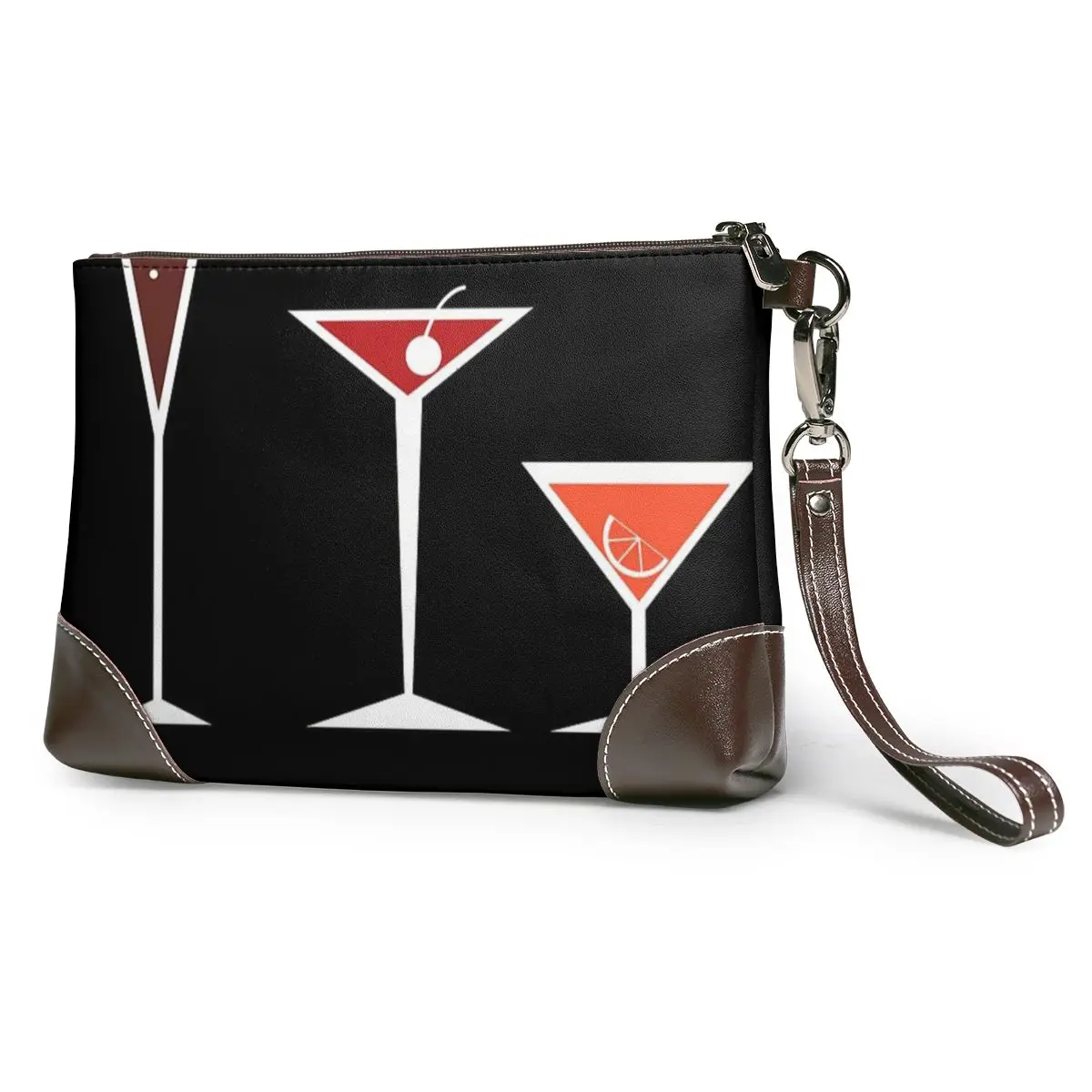 

Wine Clutch Bag Leather Business Clutch Purse Handle New Stylish Wallet