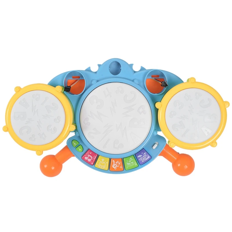 

Детская музыкальная барабанная игрушка, детский Джазовый барабанный набор, искусственный музыкальный инструмент, образовательные подарки...