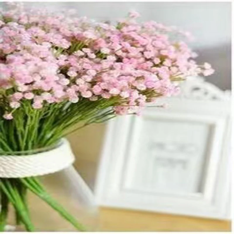 

Simulated Plastic Bouquet Of Stars Home Decoration Pink Simple Easy Portable Wedding Party Opponents Holding Fake Flowers