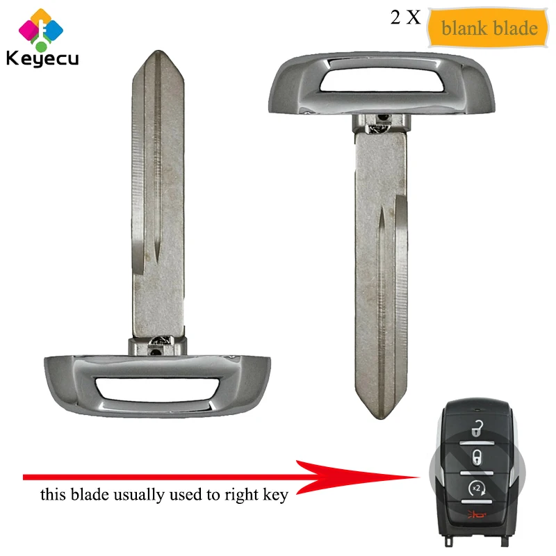 KEYECU пара замена умный дистанционный аварийный вставной автомобильный пустой