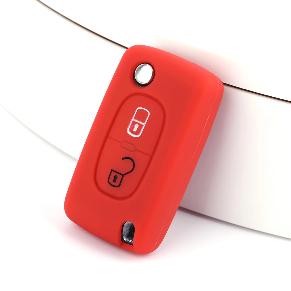 Чехол для автомобильного ключа чехол Peugeot 407 308 408 207 208 307 RCZ Citroen C3 C4 C4L C5 C6 C2 Xsara Picasso