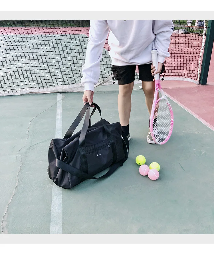 Women Training Handbags Female Short-Distance Duffel Package Large Capacity Folding Storage Fitness Waterproof Bag Waterproof