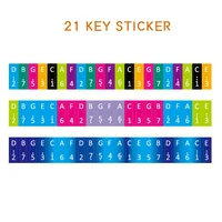 21key kalimba sticker 414mm pvc rectangular stickers thumb piano key scale musical instrument accessories beginner learner
