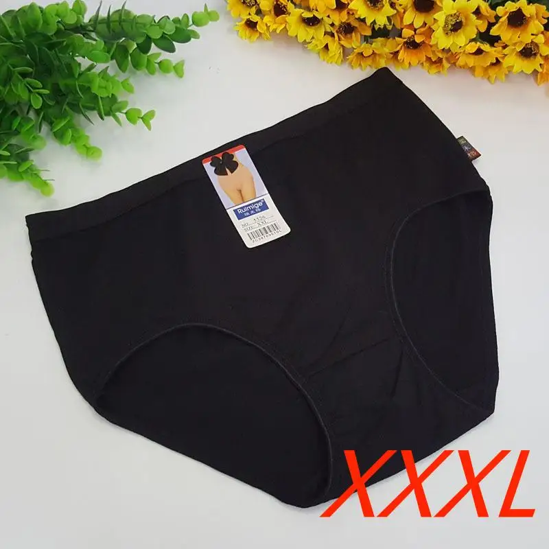 

XXXL Plus Size Panties For Women Female Underwear Solid Color Bow Panty Breathable Soft Briefs Ladies Sexy Underpants Lingerie