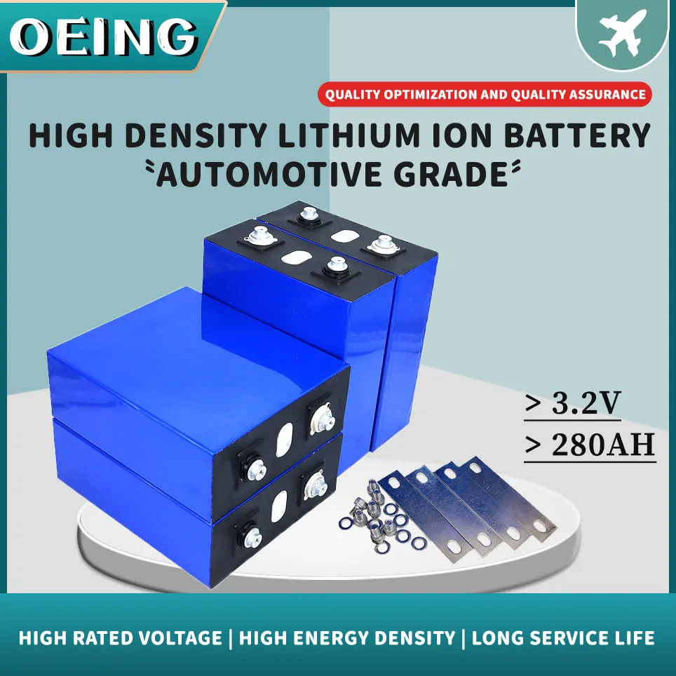 NEW 3.2V 280Ah 200Ah lifepo4 battery DIY 12V 24V 48V280AH Rechargeable pack for Electric car RV Solar Energy Tax Free | Электроника