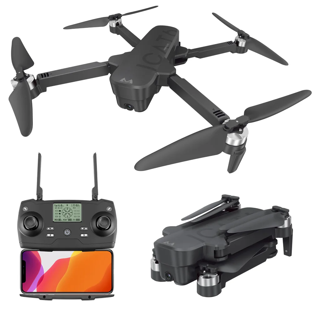 SMRC ICAT6 4K 5G Радиоуправляемый Дрон HD карданный камера wifi gps FPV Квадрокоптер 120 градусов широкоугольный приложение парящий гравитационный объект слежение