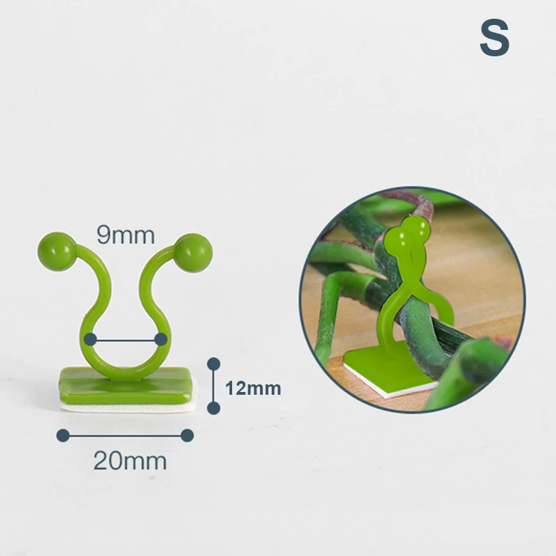 

Newest 10/20/50 Pcs Invisible Wall Vines Fixture Plant Climbing Wall Clip Sticky Hook Fixing Clip Holder for Home