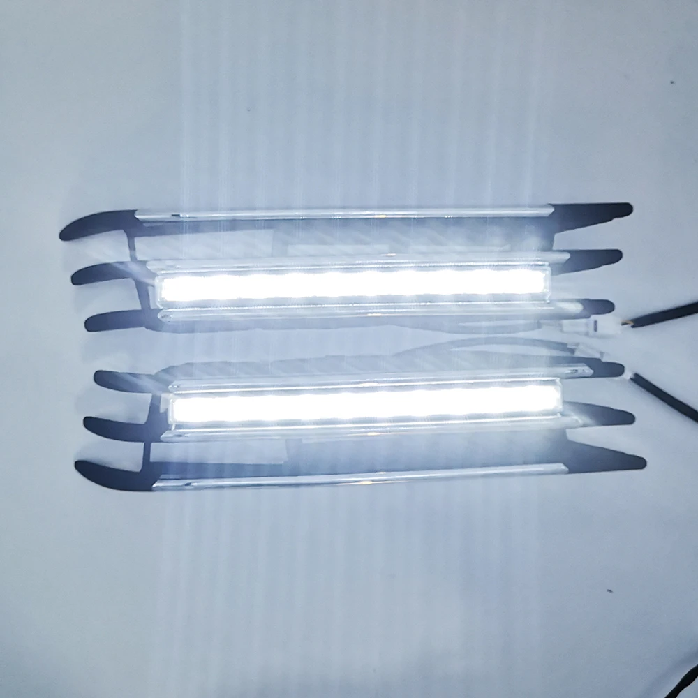 

Сигнал поворота для автомобиля, 2 шт., желтые Автомобильные светодиодные дневные ходовые огни, противотуманные фары DRL 12 В для Volkswagen Touareg 2011 2012 2013 2014 2015