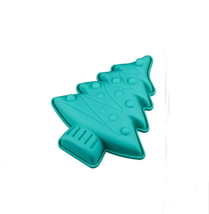

Wholesale 250pcs Food grade silicone cake mold creative christmas tree mold for Pie Jelly Muffin Bread Bakeware Baking Pan SN