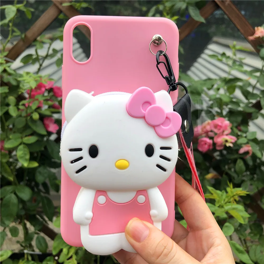 3D мультфильм Мелодия Медведь Сумочка с Тоторо Силиконовый ТПУ для телефона чехол