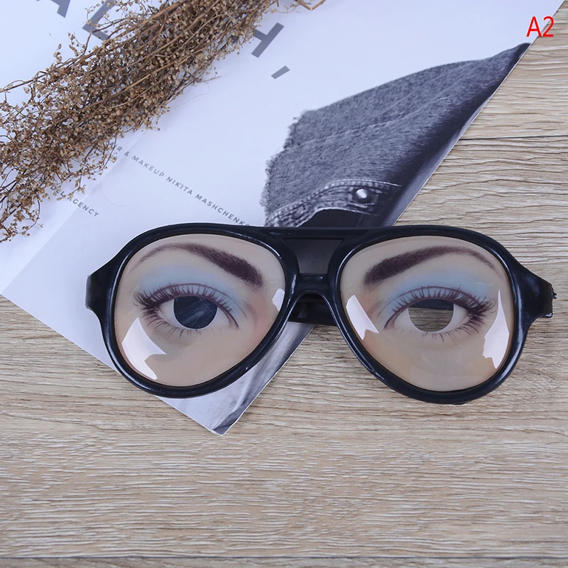 

1pc Novelty Glasses Halloween Toy Photo Booth Props Party Funny Glasses Fake Novelty Gag Prank Eye Ball Joke Toy Gift