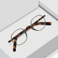 japanese handmade square titanium acetate glasses frame men retro eyeglasses women spectacle myopia prescription reading eyewear