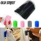 Расческа для кошек С Кошачьей Мятой, мягкая Массажная расческа для ухода за Кошачьей Мятой, щетка для груминга домашних животных