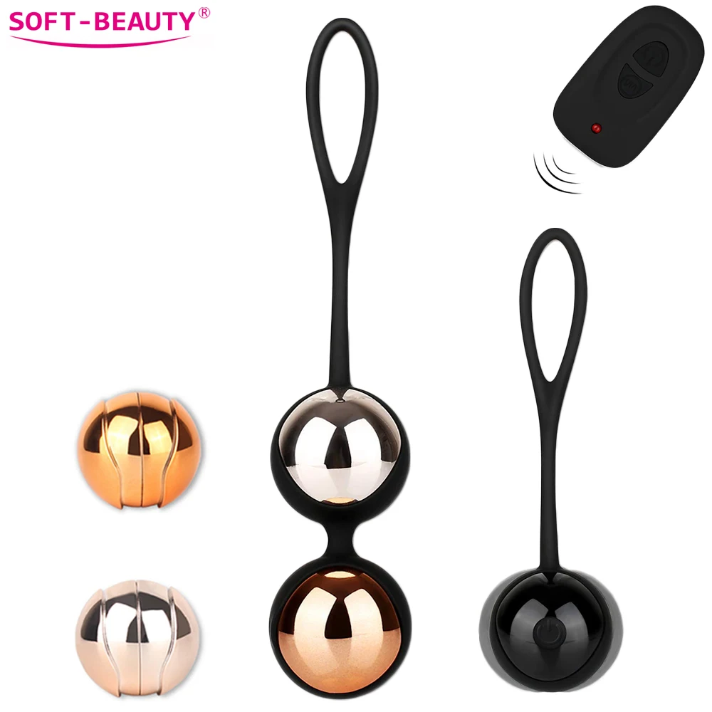 Вибратор в виде яиц беспроводной с пультом дистанционного управления массажер