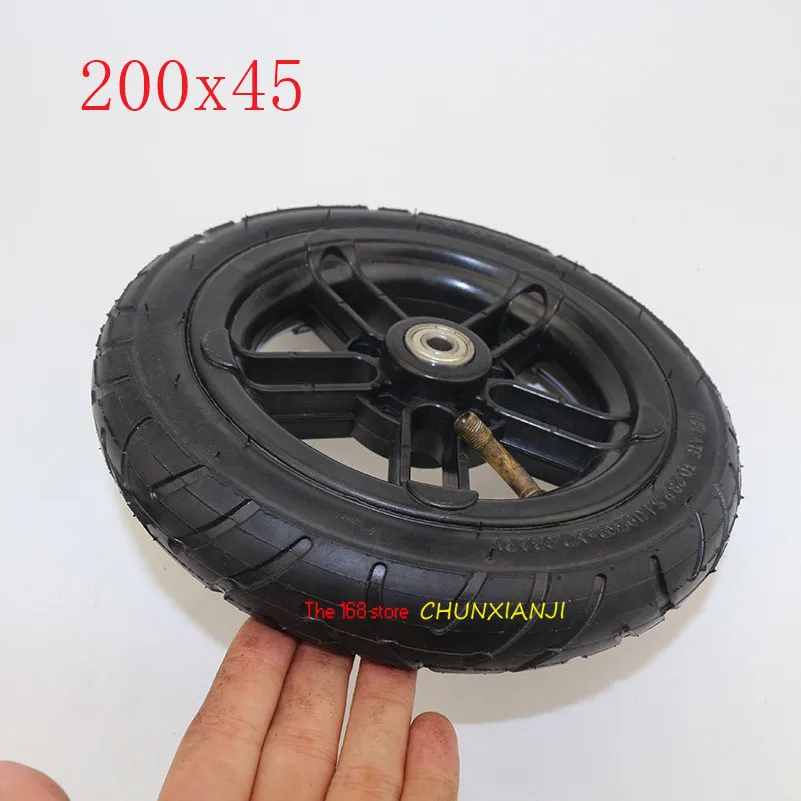

8mm 10mm Inner Hole Good Quality Wheel 200x45 Wheel 8 Inch Castor Wheel with Tyre & Tube Motorcycle Parts Electric Scooter