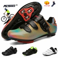 ultralight double buckles cycling shoes mtb road bike shoes self locking bicycle cleat shoes professional sneakers men
