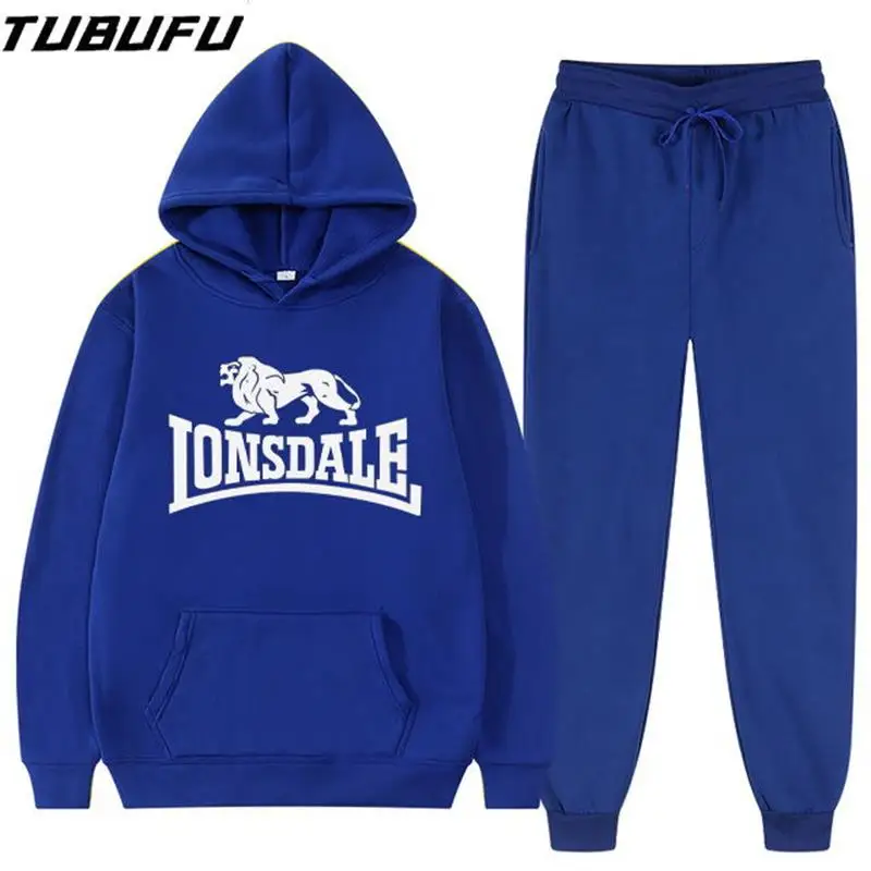 

Fashion New Men's Sweater Suit Hooded Sweater Hoodie Spring and Autumn Both Wear Casual Suit 2021 Hot Style