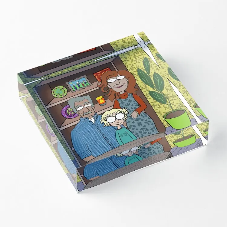 

Прозрачный акриловый блок для оформления семейной комнаты, домашний декор для спальни, Симпатичная Модная забавная фотография