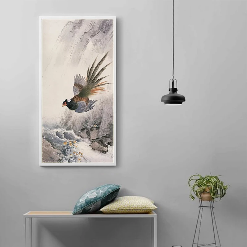 Картины "Раскрась по номерам" Китайские чернильные картины Известные картины с фазанами, фениксами, орлами, павлинами и львами на стену.