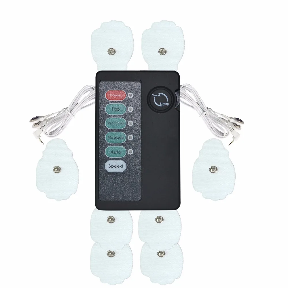 

Deal Output Portable Electrical Muscle Stimulator Low Frequency Device XFT-502 Black Or Silver With 4Pcs Conducting Gel For Tens