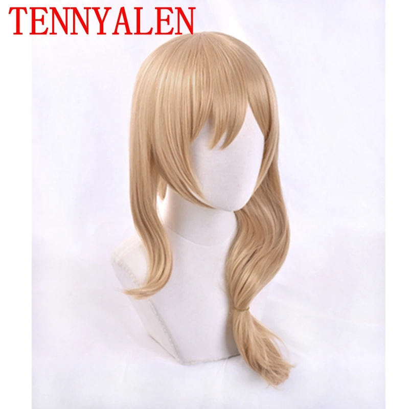 Новинка 2020 парик game Genshin Impact для косплея жёлтая Лиза большой объем + дышащая сетка