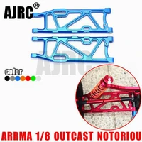 arrma 18 outcast notorious talion 6s aluminum alloy rear lower a arm metal rear swing arm arrma ar330249