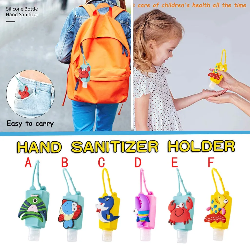 Силиконовые чехлы для дезинфицирующих средств рук разноцветные защитные