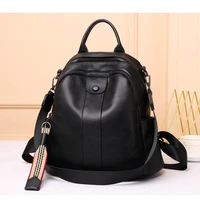 high capacity womens backpack real cowhide backpack fashion lady school bag casual student bag cowhide leather backpack